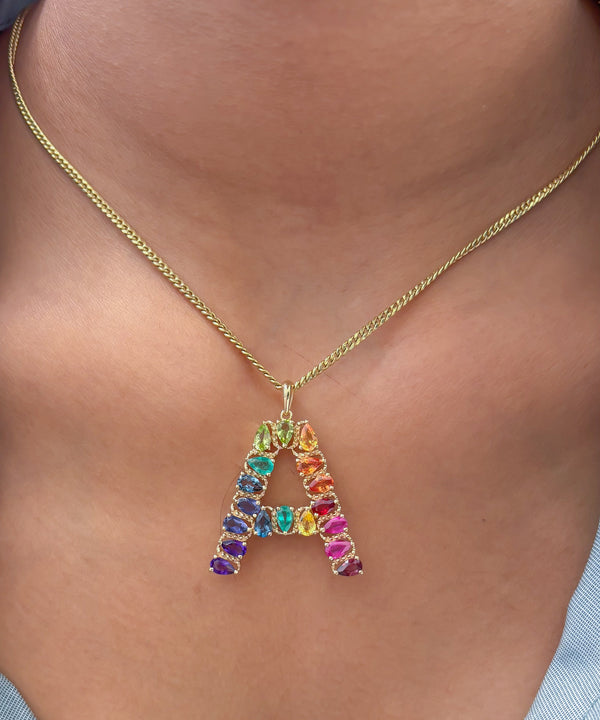 Rainbow Gemstone Pendant