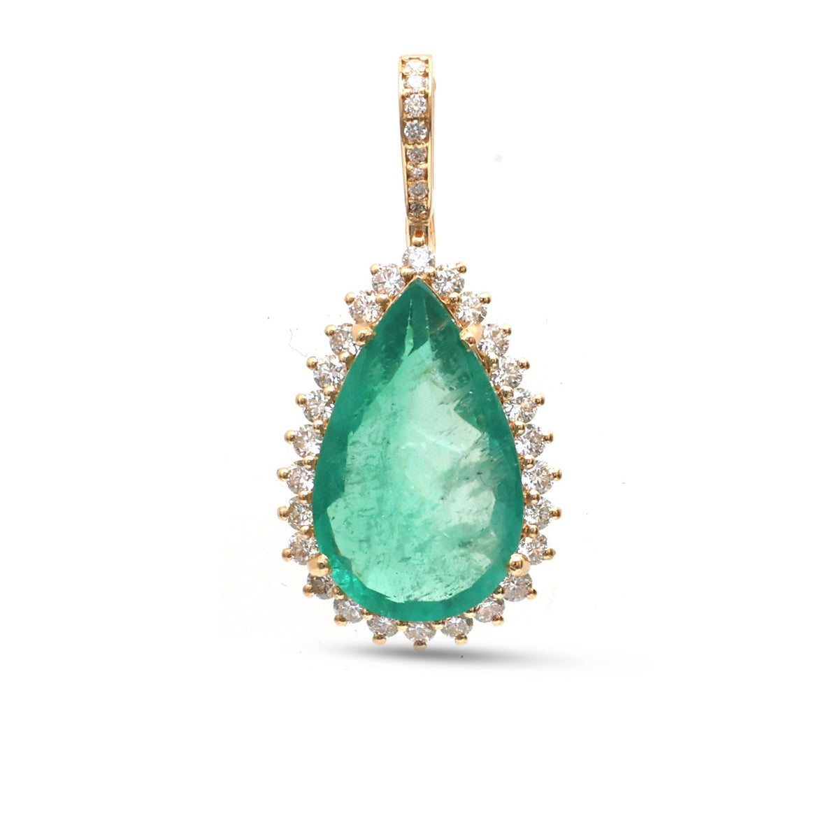 Emerald Diamond Pendant