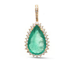 Emerald Diamond Pendant