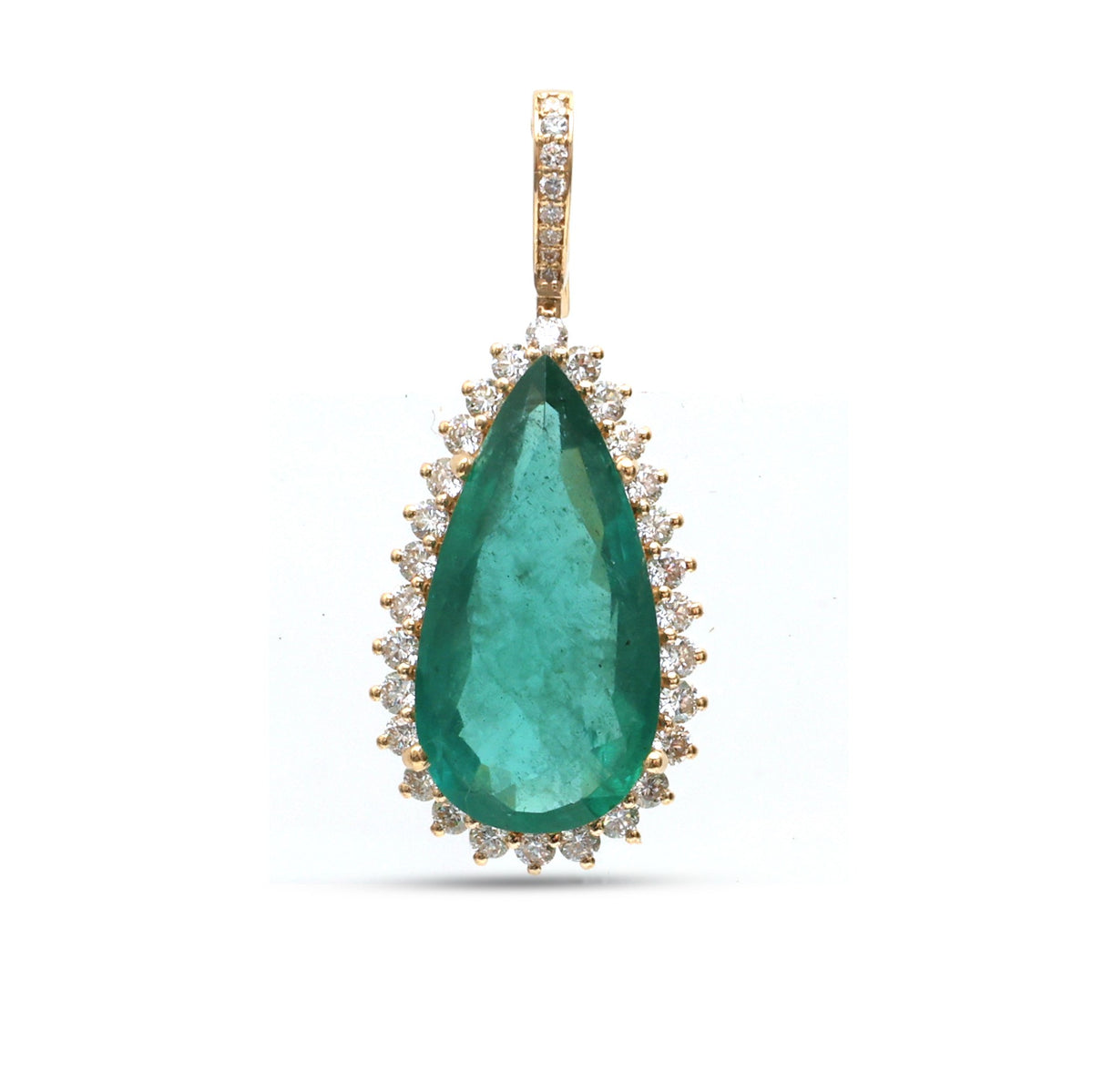 Emerald Diamond Pendant