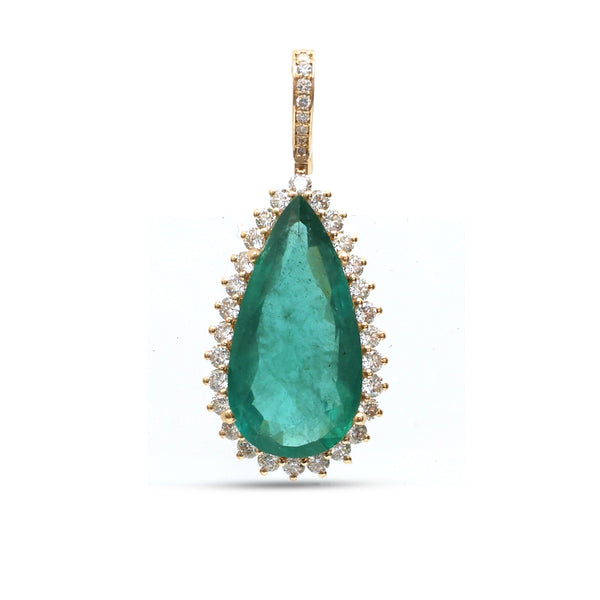 Emerald Diamond Pendant
