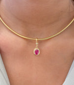 Ruby Diamond Pendant