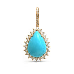 Turquoise Diamond Pendant