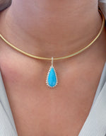 Turquoise Diamond Pendant