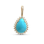 Turquoise Diamond Pendant