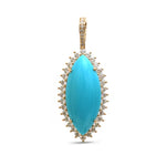 Turquoise Diamond Pendant