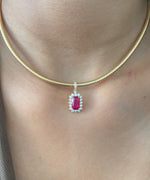 Ruby Diamond Pendant