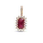 Ruby Diamond Pendant