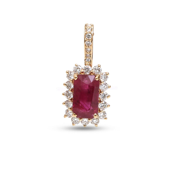 Ruby Diamond Pendant