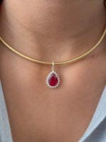 Ruby Diamond Pendant