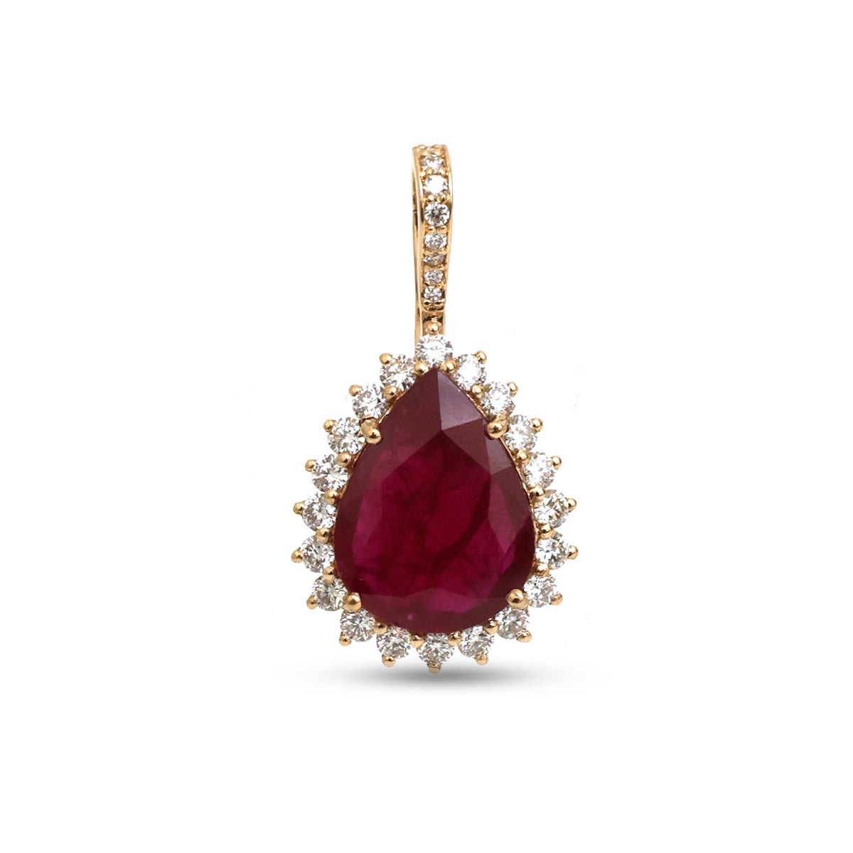 Ruby Diamond Pendant