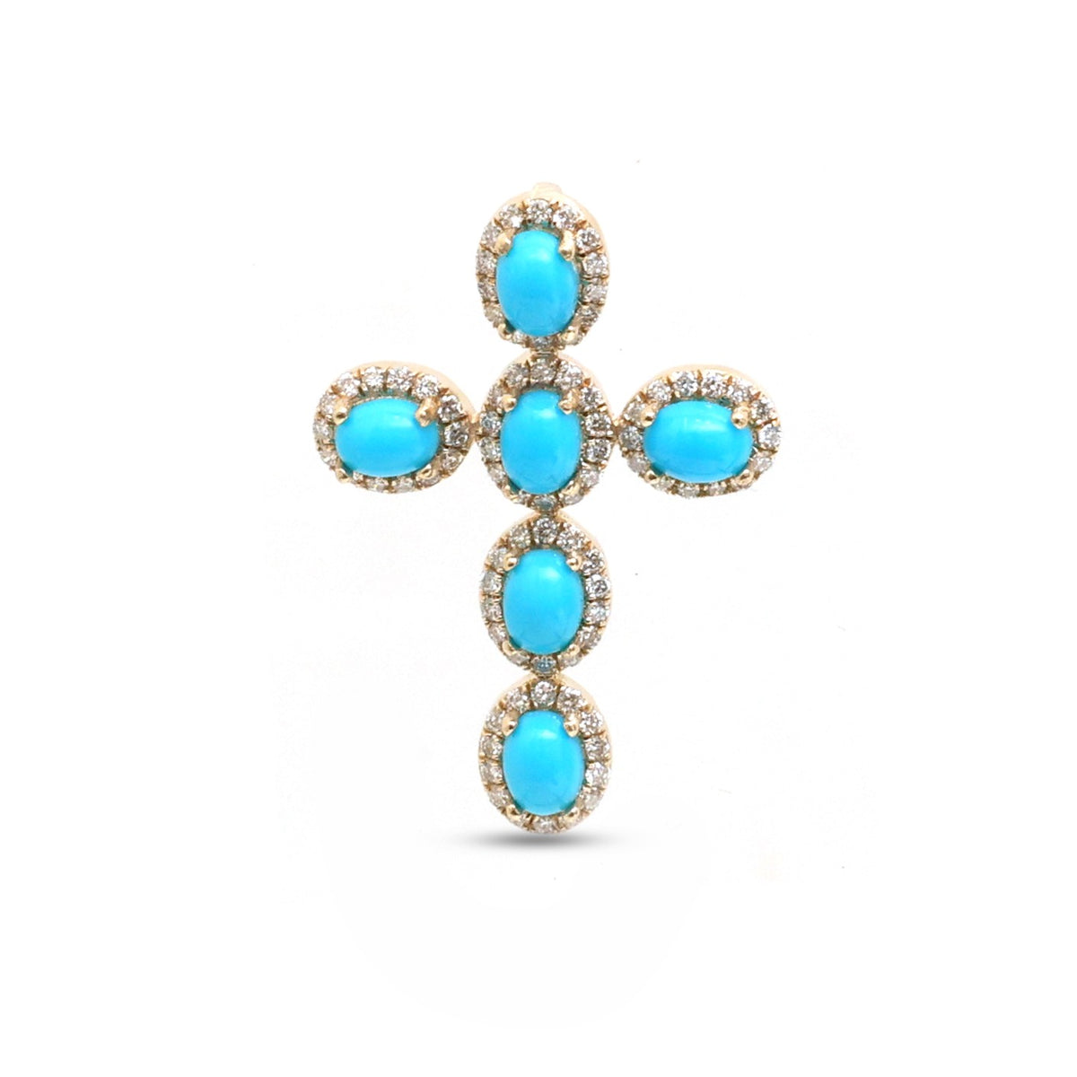 Turquoise Diamond Pendant