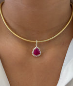 Ruby Diamond Pendant