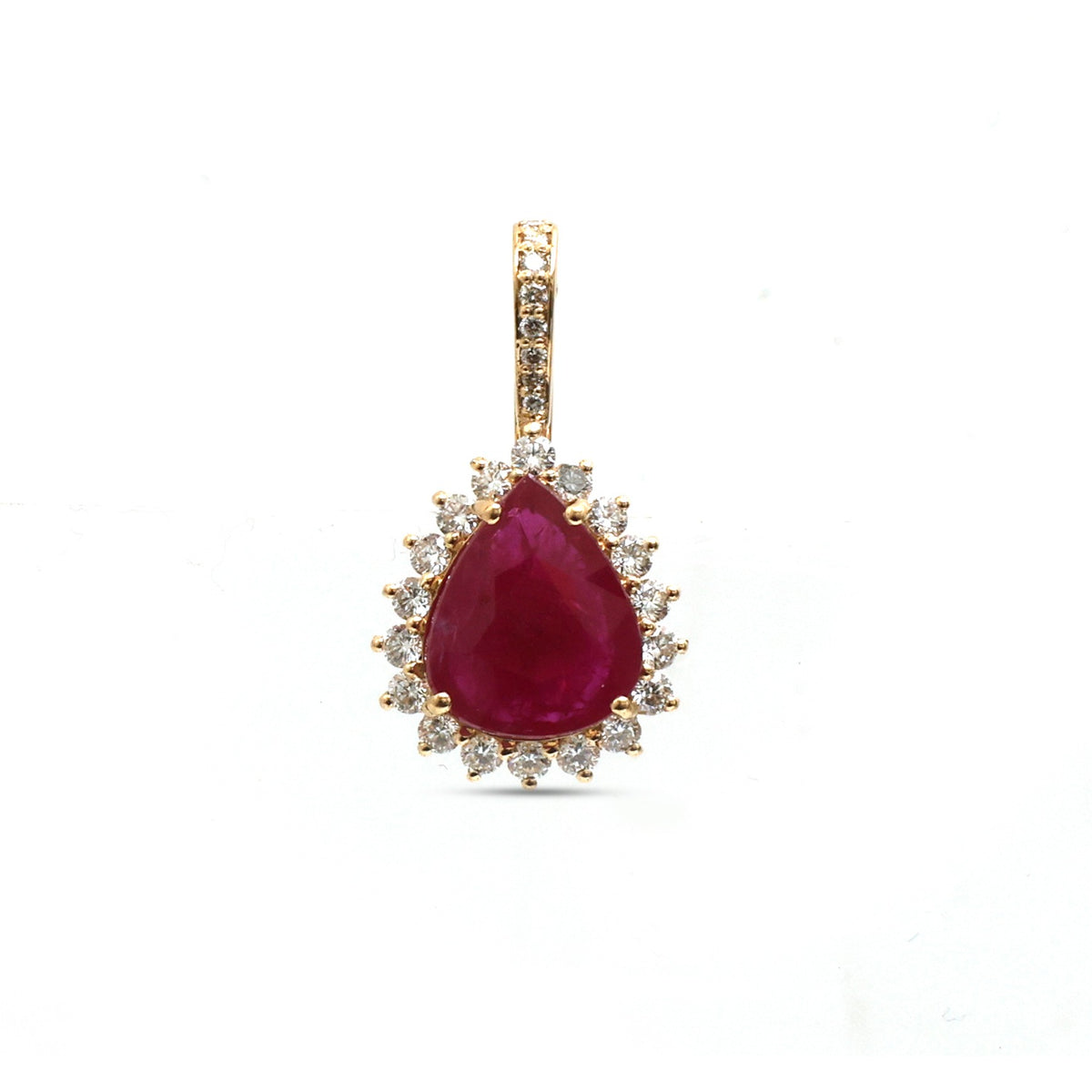 Ruby Diamond Pendant