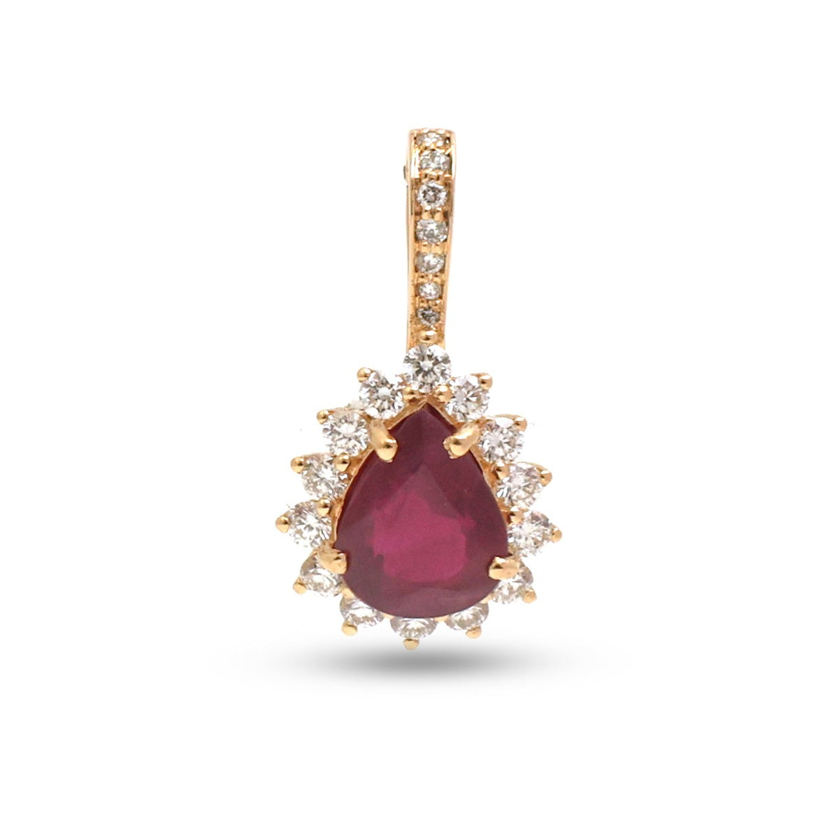 Ruby Diamond Pendant