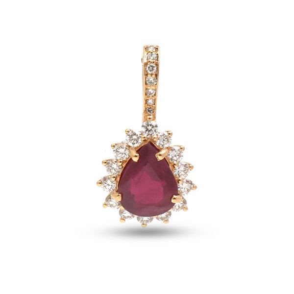 Ruby Diamond Pendant