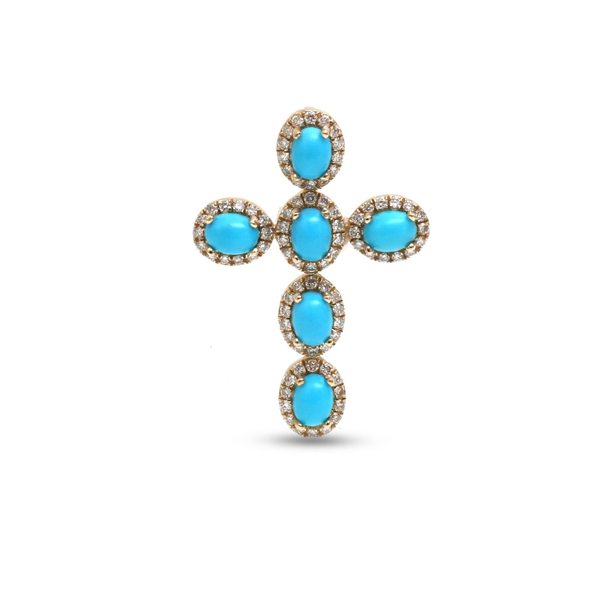 Turquoise Diamond Pendant