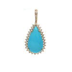 Turquoise Diamond Pendant