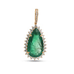 Emerald Diamond Pendant