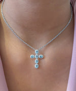 Aquamarine Diamond Pendant