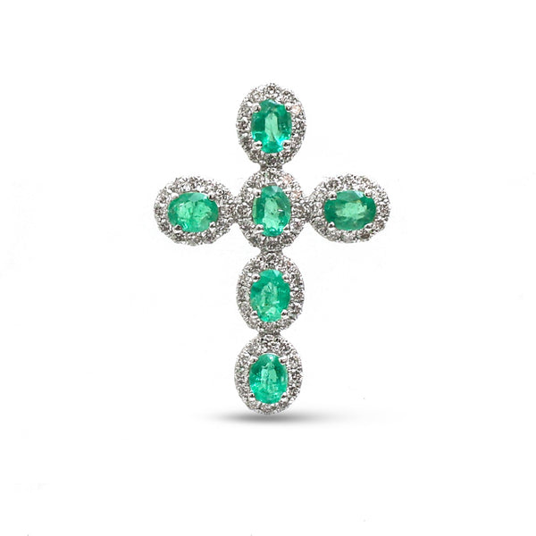 Emerald Diamond Pendant