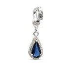 Blue Sapphire Diamond Pendant