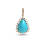 Turquoise Diamond Pendant