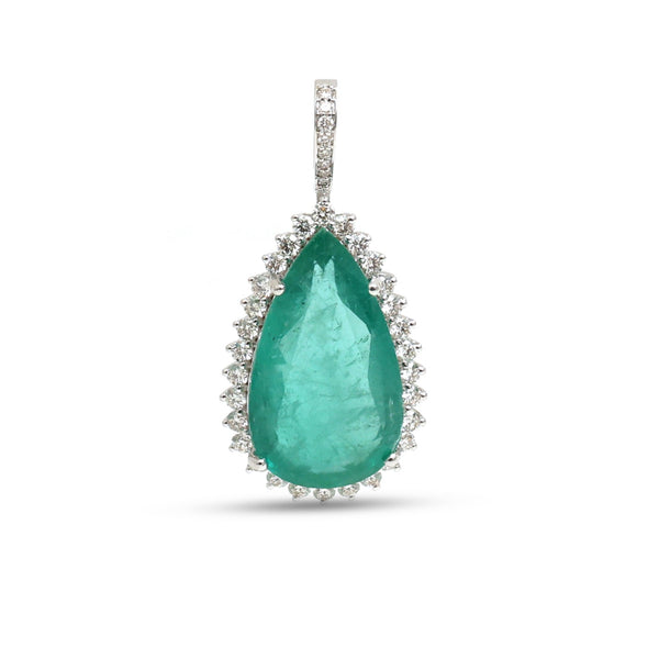 Emerald Diamond Pendant