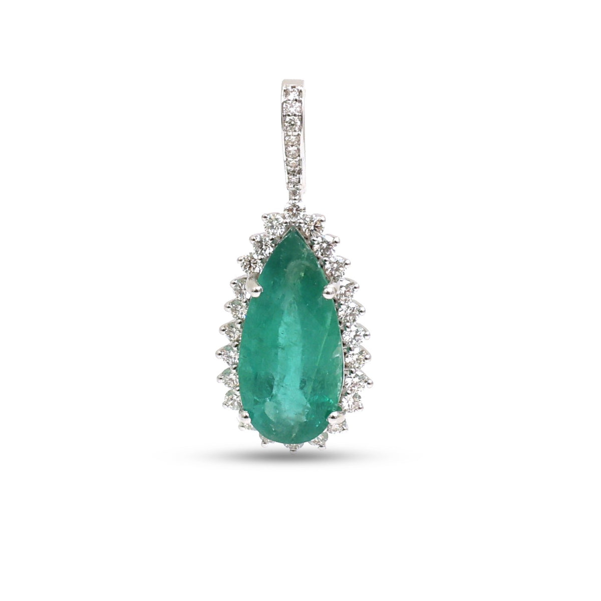 Emerald Diamond Pendant