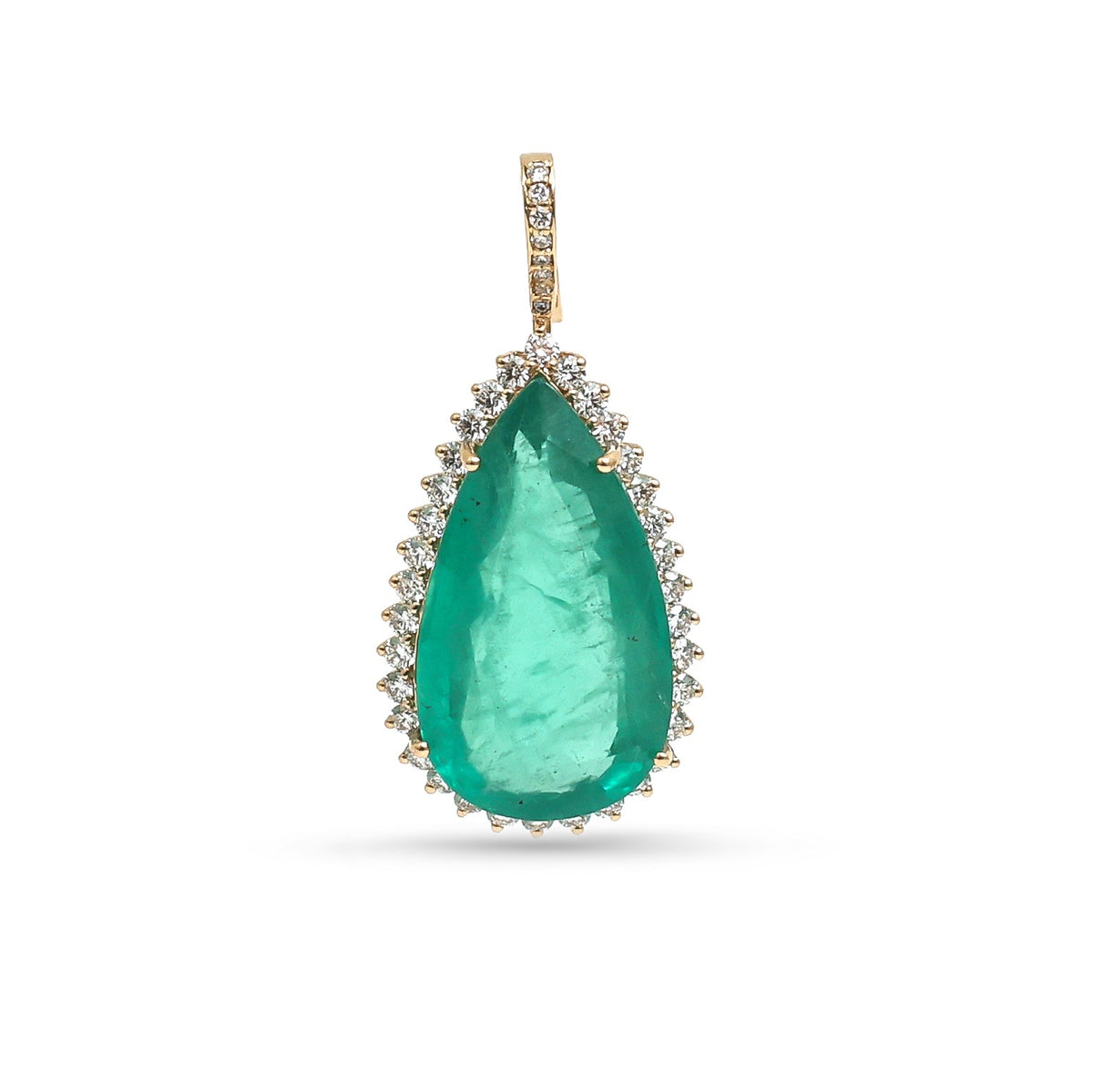 Emerald Diamond Pendant
