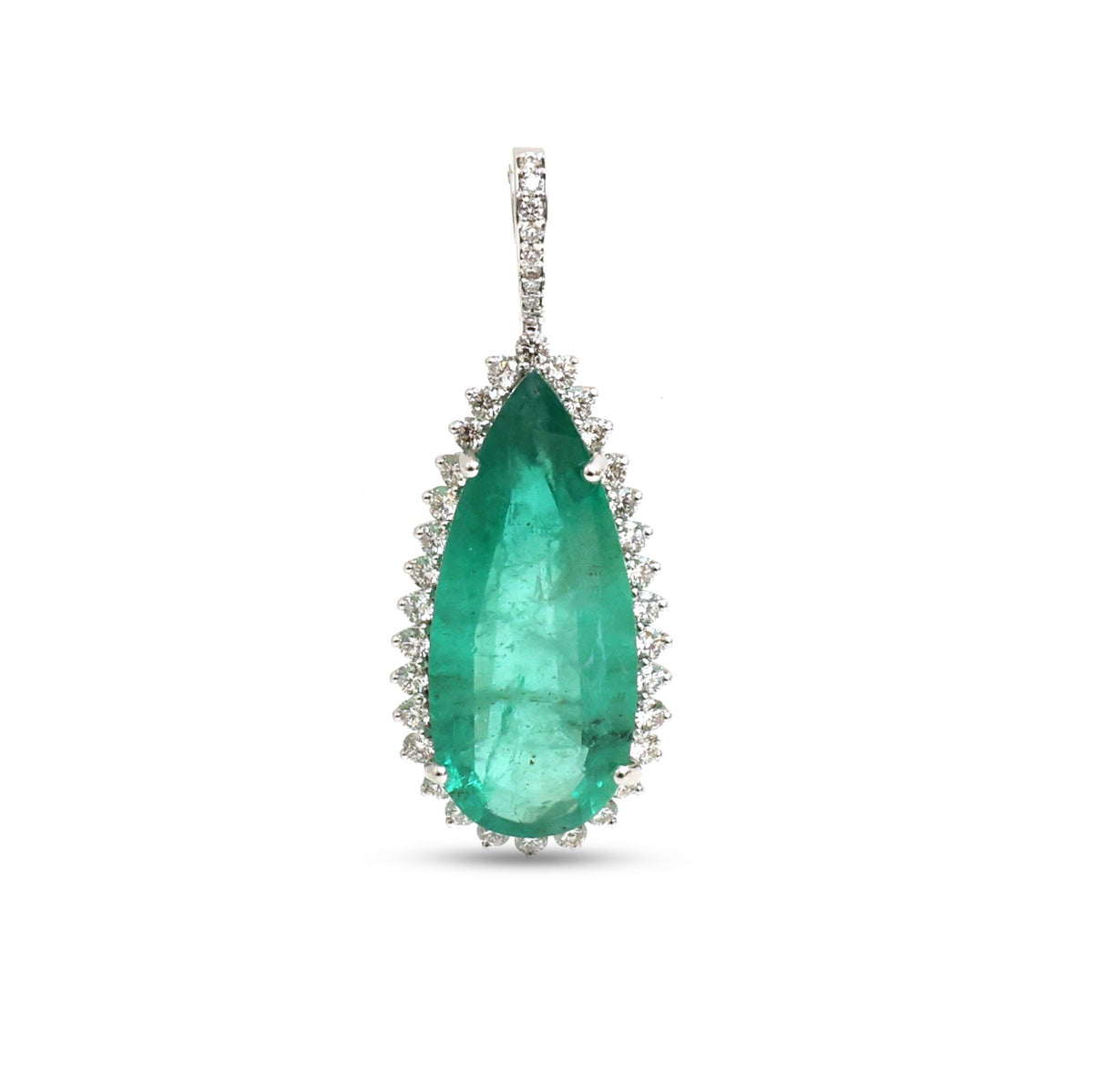 Emerald Diamond Pendant