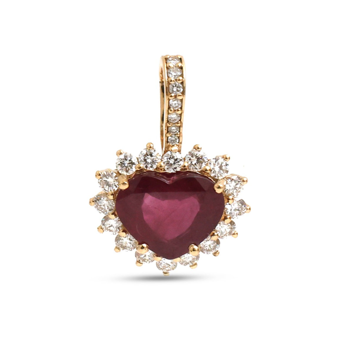 Ruby Diamond Pendant