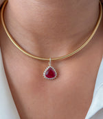Ruby Diamond Pendant