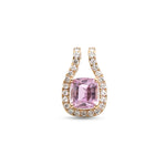 Kunzite Diamond Pendant