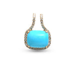 Turquoise Diamond Pendant