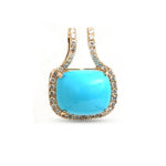 Turquoise Diamond Pendant