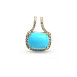 Turquoise Diamond Pendant