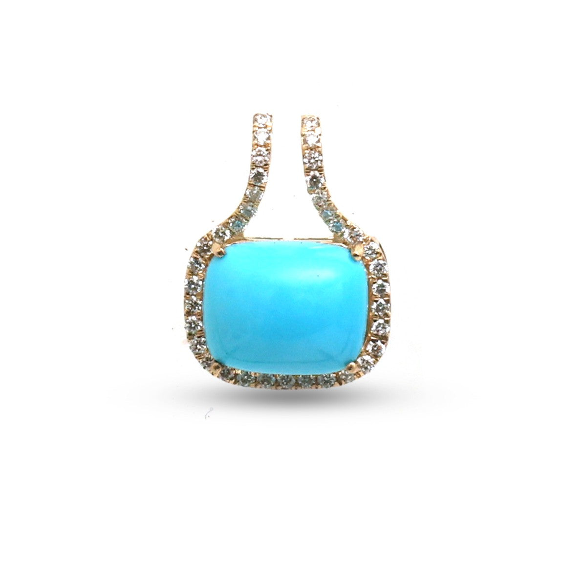 Turquoise Diamond Pendant