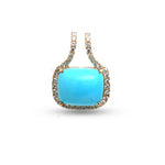 Turquoise Diamond Pendant