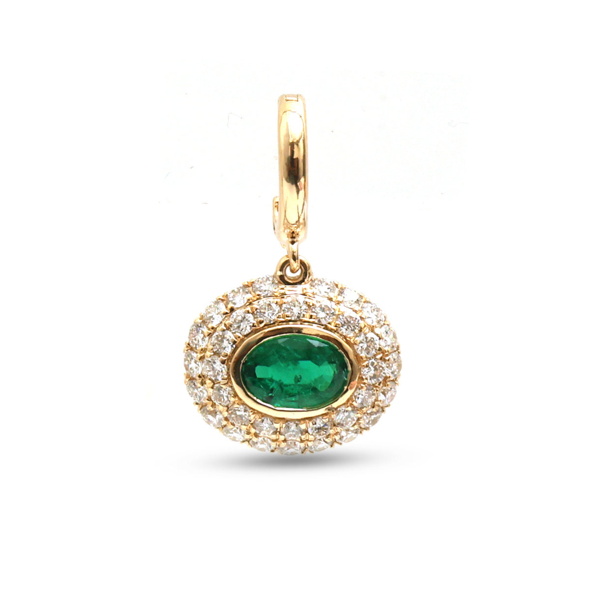 Emerald Diamond Pendant