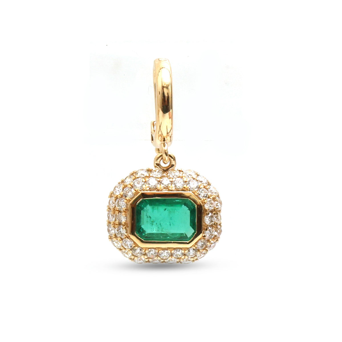 Emerald Diamond Pendant