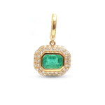 Emerald Diamond Pendant