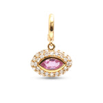 Pink Sapphire Diamond Pendant