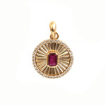 Ruby Diamond Pendant