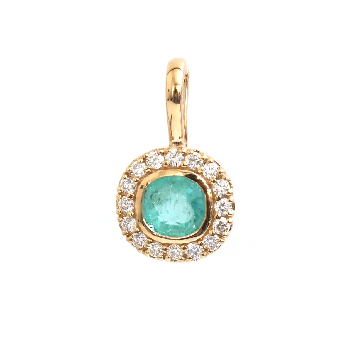 Emerald Diamond Pendant