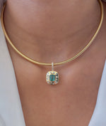 Tourmaline Mix Diamond Pendant