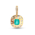 Emerald Diamond Pendant