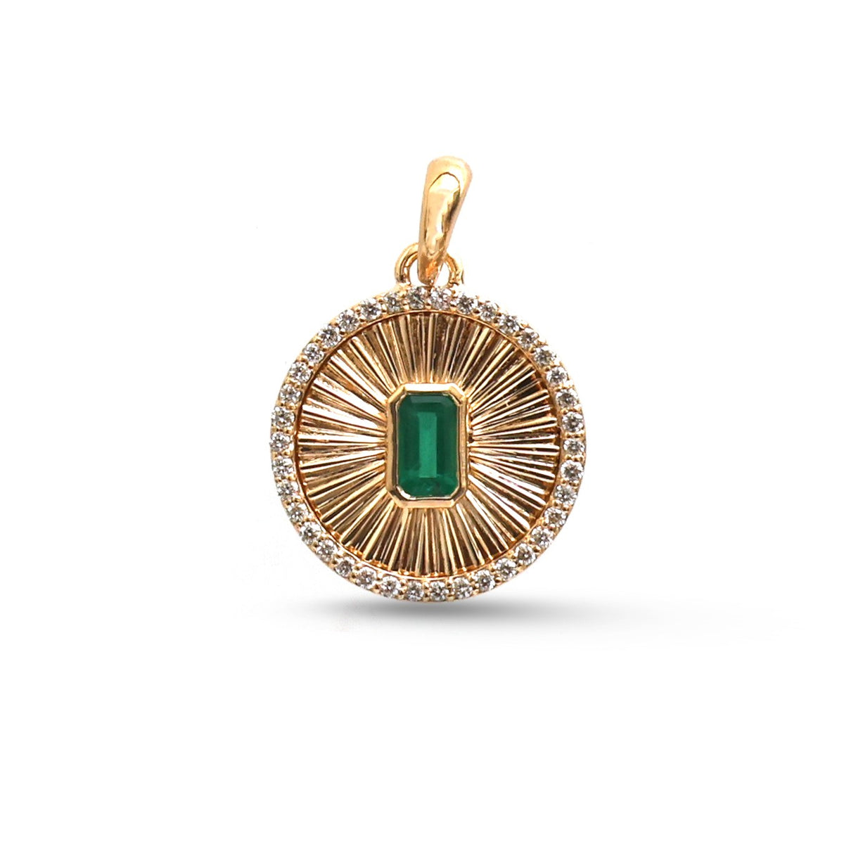 Emerald Diamond Pendant