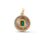 Emerald Diamond Pendant
