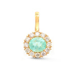 Paraiba Tourmaline Diamond Pendant